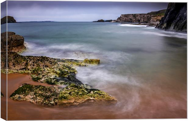 Atlantic Sea View Ballintoy Northern Ireland Canvas Print by Chris Curry