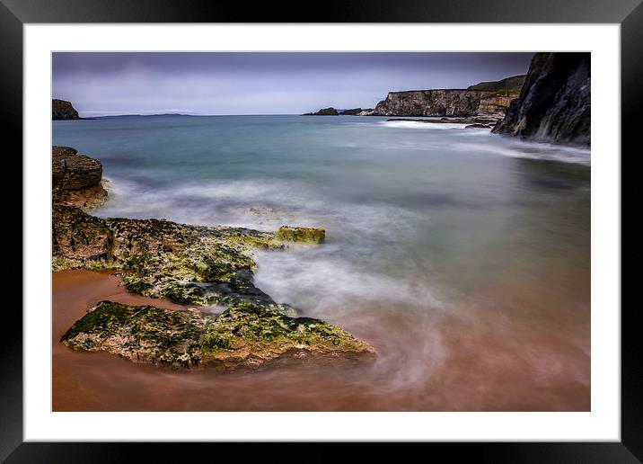 Atlantic Sea View Ballintoy Northern Ireland Framed Mounted Print by Chris Curry