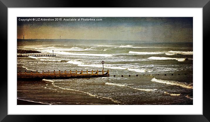 Waves at Aberdeen Beach Framed Mounted Print by LIZ Alderdice
