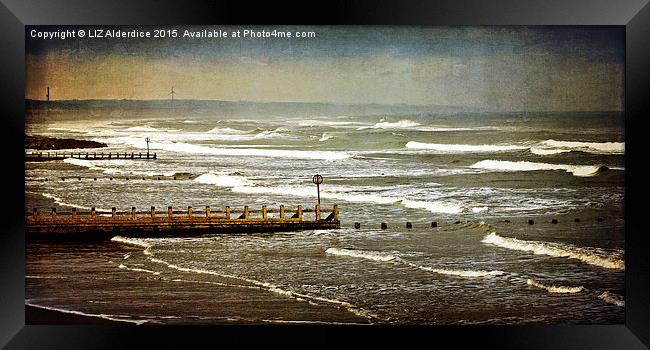 Waves at Aberdeen Beach Framed Print by LIZ Alderdice