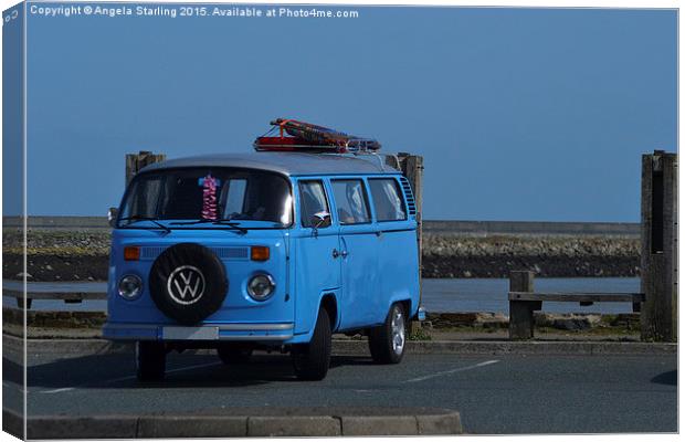  Beautiful vw campervan Canvas Print by Angela Starling