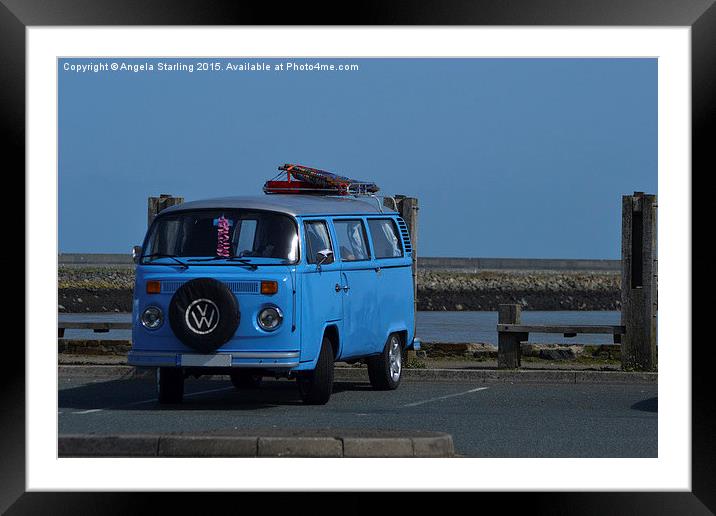  Beautiful vw campervan Framed Mounted Print by Angela Starling