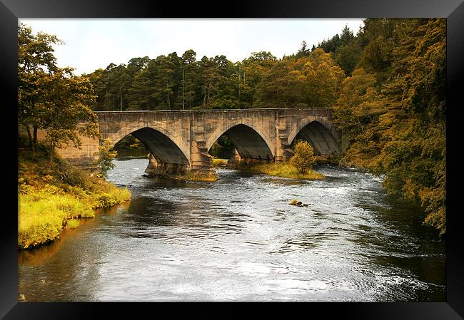 Bridge Over the River Oich  Framed Print by Jacqi Elmslie