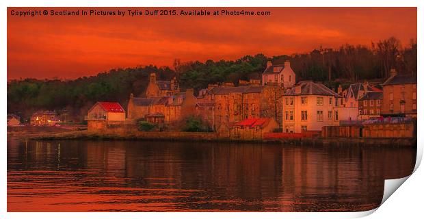 South Queensferry At Sunset Print by Tylie Duff Photo Art