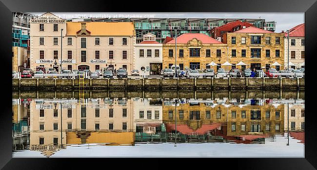  Hobart reflections Framed Print by Pauline Tims