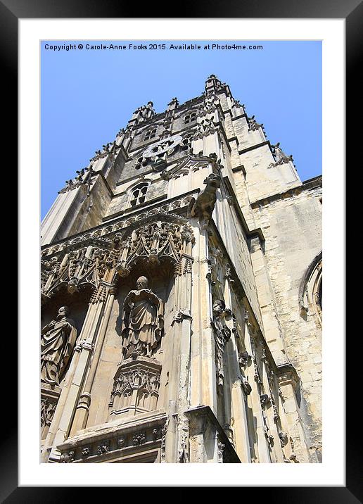  Tower, Canterbury Cathedral Framed Mounted Print by Carole-Anne Fooks