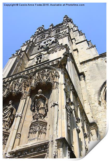  Tower, Canterbury Cathedral Print by Carole-Anne Fooks