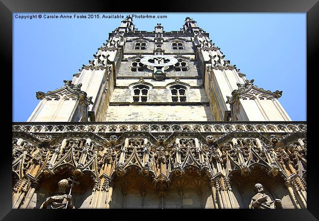  Canterbury Cathedral, Kent Framed Print by Carole-Anne Fooks