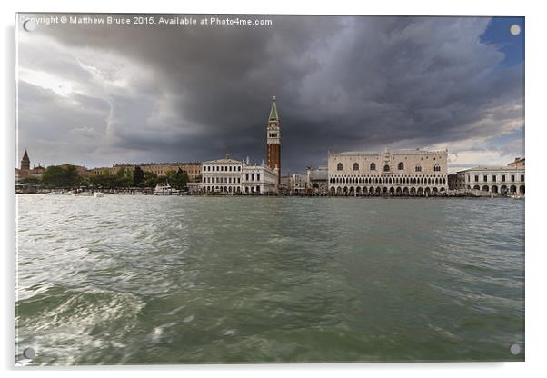   St Mark's, Venice from the lagoon Acrylic by Matthew Bruce