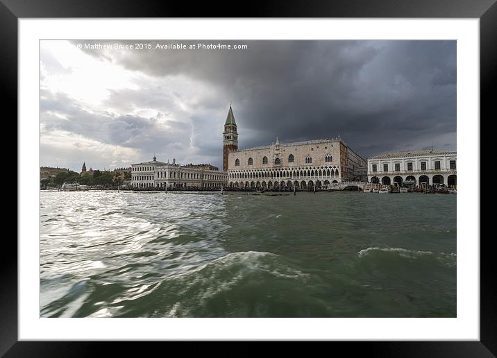   View of Ducal Palace, Venice, Italy Framed Mounted Print by Matthew Bruce