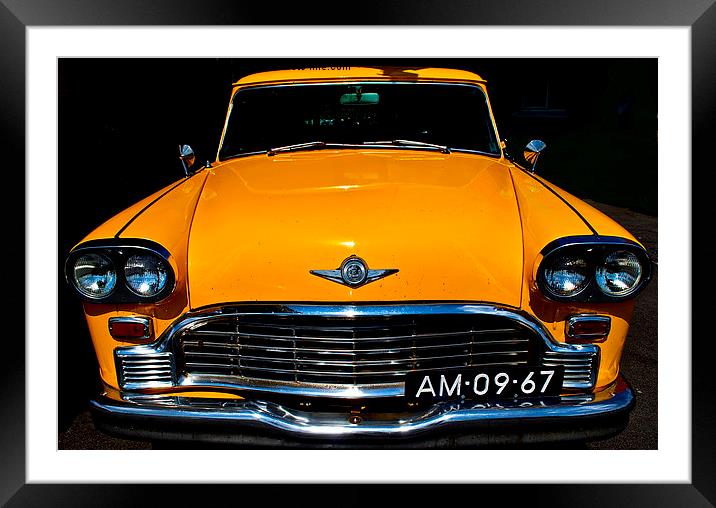  TAXI Framed Mounted Print by Bruce Glasser