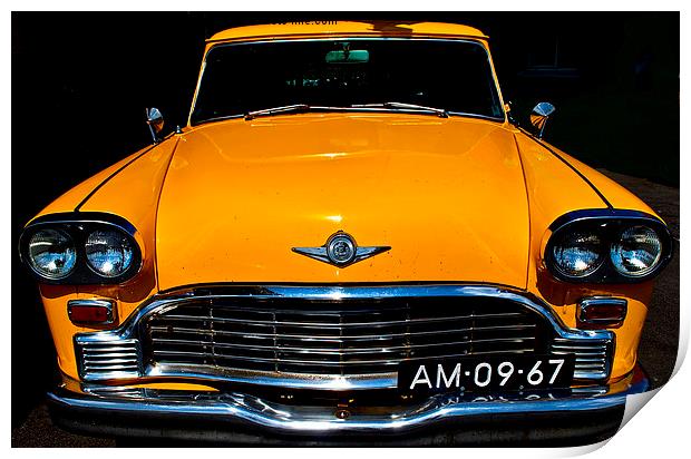  TAXI Print by Bruce Glasser