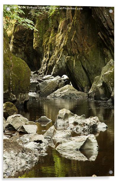  Fairy Glen, Betws Y Coed, Snowdonia National Park Acrylic by Jan Hofheiz