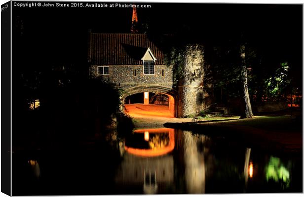  Pull's Ferry at Night Canvas Print by John Stone