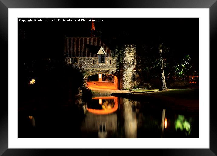  Pull's Ferry at Night Framed Mounted Print by John Stone