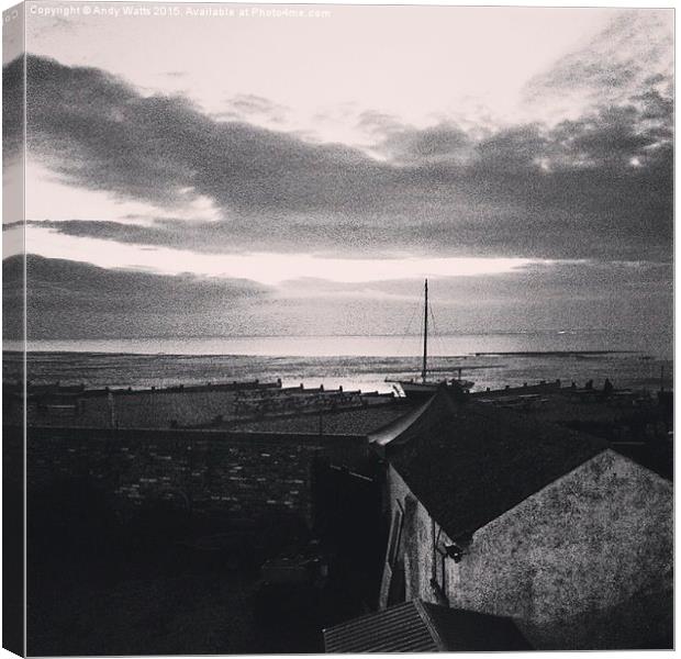 An evening in Whitstable Canvas Print by Andy Watts