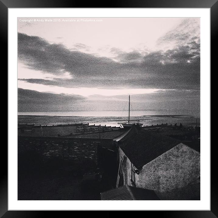 An evening in Whitstable Framed Mounted Print by Andy Watts