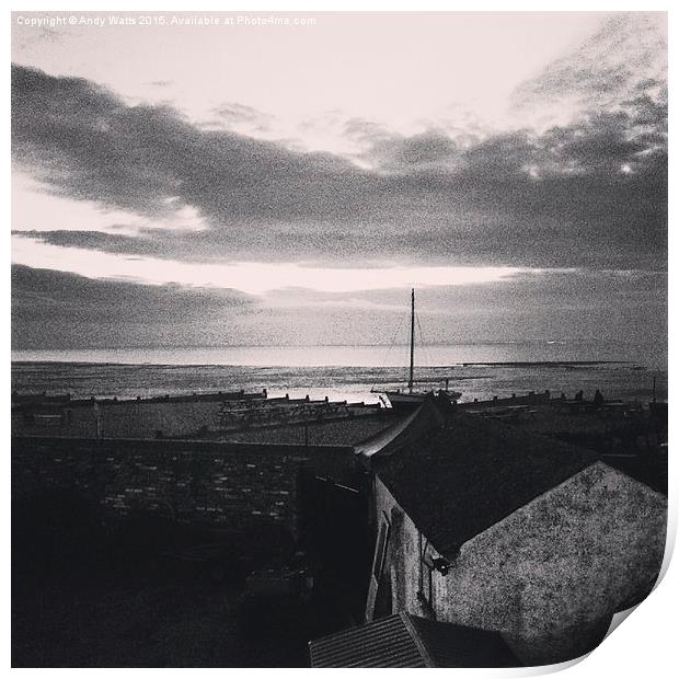 An evening in Whitstable Print by Andy Watts