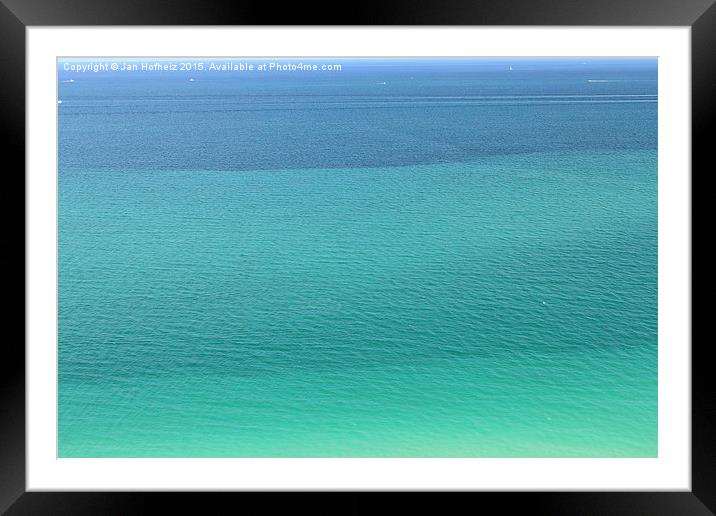 Florida Ocean 1 Framed Mounted Print by Jan Hofheiz