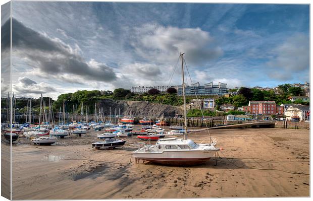 Low Tide Ilfracombe Harbour  Canvas Print by Rosie Spooner