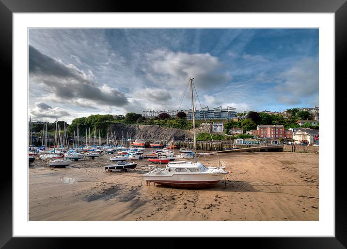 Low Tide Ilfracombe Harbour  Framed Mounted Print by Rosie Spooner