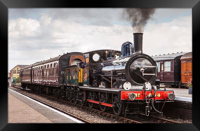  The Next Train Departing Framed Print by Howie Marsh