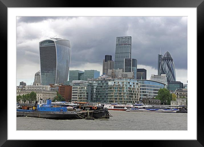 London Skyline  Framed Mounted Print by Tony Murtagh