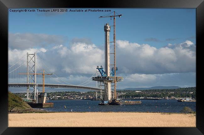 Forth Bridges Old and New Framed Print by Keith Thorburn EFIAP/b