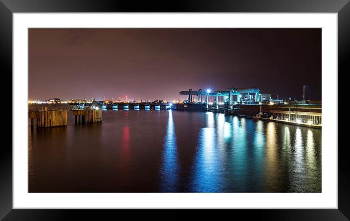  Cardiff Barrage Framed Mounted Print by Dean Merry