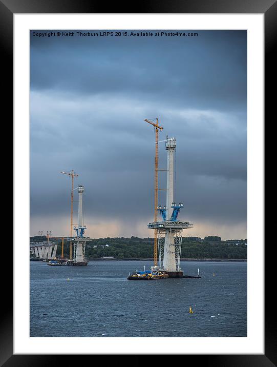 New Forth Bridge Construction Framed Mounted Print by Keith Thorburn EFIAP/b