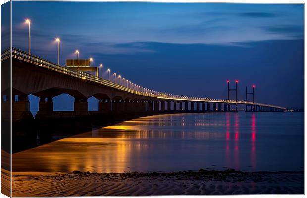 Second Severn Crossing Canvas Print by Dean Merry