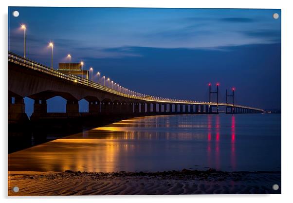 Second Severn Crossing Acrylic by Dean Merry
