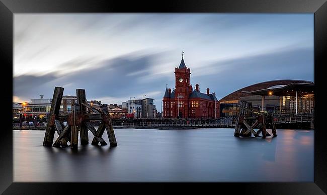  Pierhead Building from across the bay, Cardiff Framed Print by Dean Merry