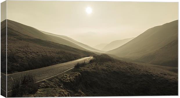  Welsh Mountain Road Canvas Print by Dean Merry