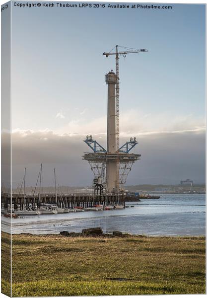 New Forth Bridge Construction Canvas Print by Keith Thorburn EFIAP/b