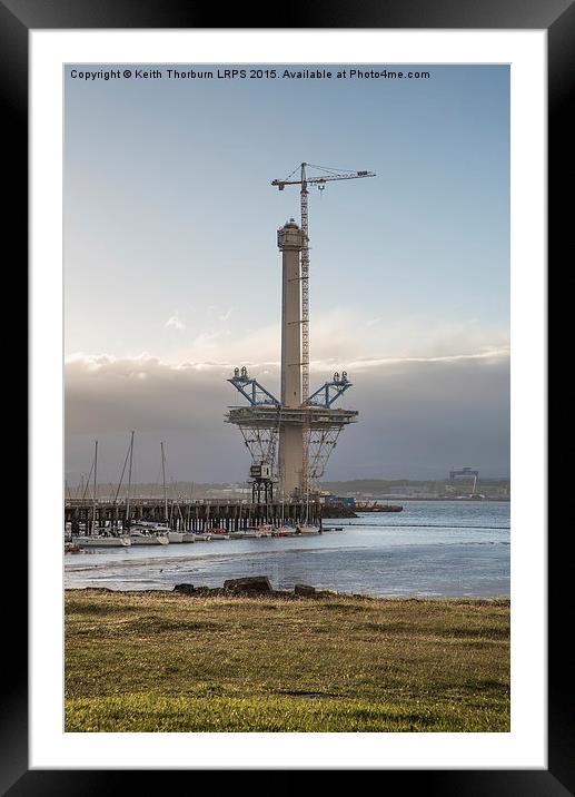 New Forth Bridge Construction Framed Mounted Print by Keith Thorburn EFIAP/b