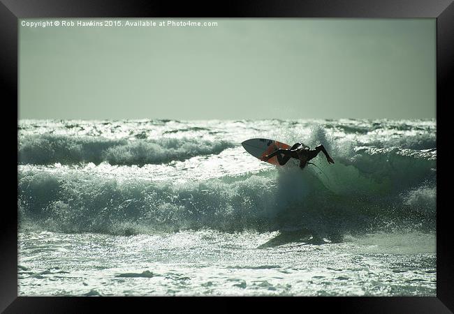  Surf Atlantica  Framed Print by Rob Hawkins