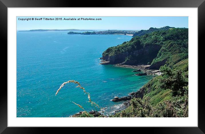 Tenby and Caldey Island   Framed Mounted Print by Geoff Titterton