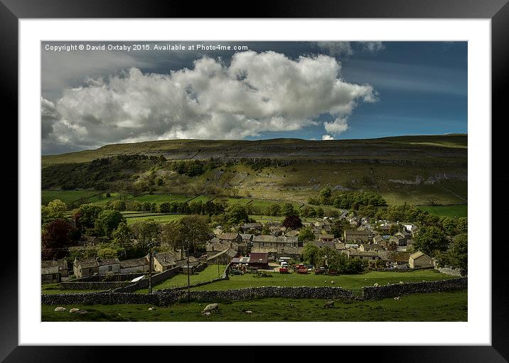  Overlooking Kettlewell Framed Mounted Print by David Oxtaby  ARPS