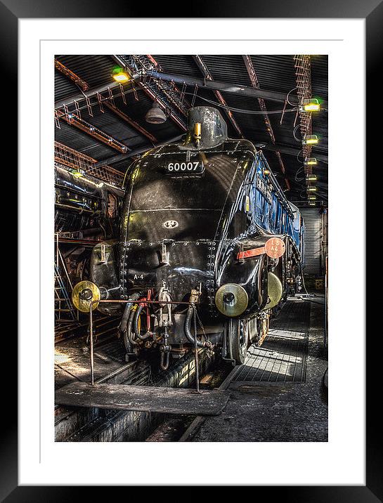  60007 'Sir Nigel Gresley' at Grosmont train sheds Framed Mounted Print by David Oxtaby  ARPS