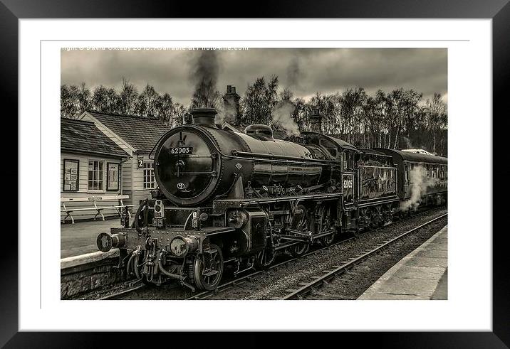  62005 at Grosmont Station Framed Mounted Print by David Oxtaby  ARPS