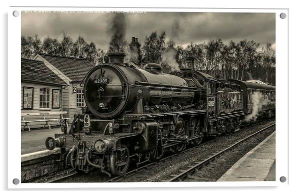  62005 at Grosmont Station Acrylic by David Oxtaby  ARPS