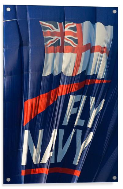 Fly Navy Acrylic by Brian Roscorla