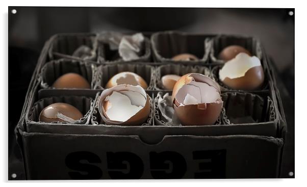  Egg shells Acrylic by Svetlana Sewell