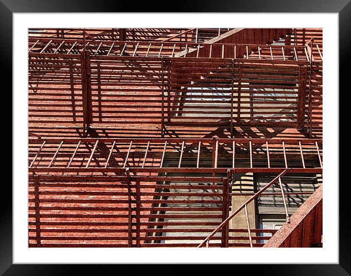 Fire Escape Framed Mounted Print by Mary Lane
