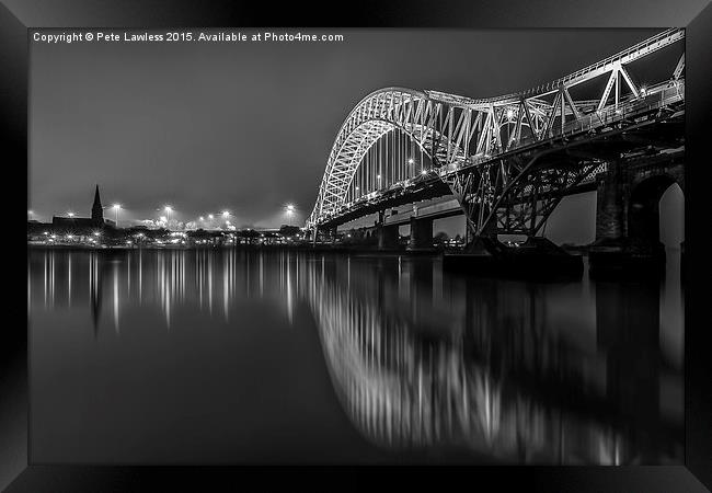  Silver Jubilee Bridge Framed Print by Pete Lawless