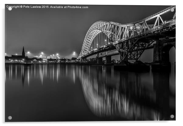  Silver Jubilee Bridge Acrylic by Pete Lawless