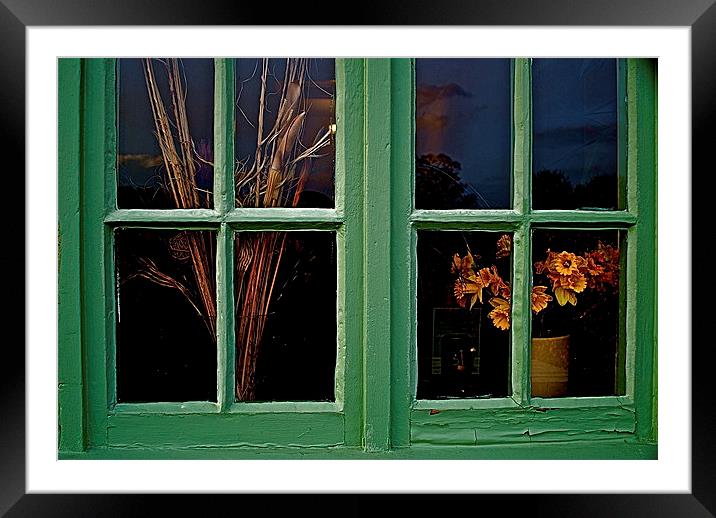  GREEN WINDOW Framed Mounted Print by Bruce Glasser
