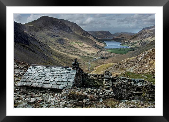  Old Quarry hut - Buttermere  Framed Mounted Print by Eddie John