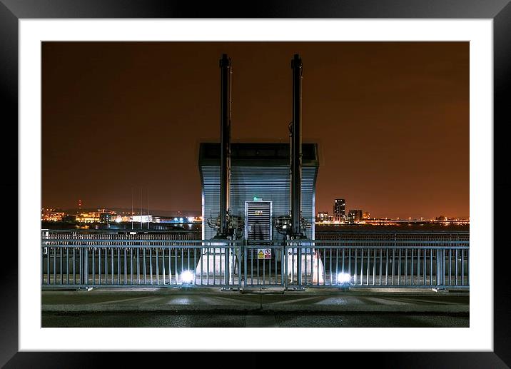   Cardiff Barrage Framed Mounted Print by Dean Merry